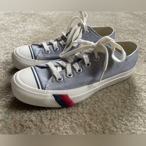 Light Blue ProKeds Unisex Canvas Sneakers with White Laces